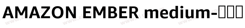 AMAZON EMBER medium字体转换